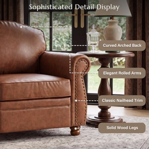 Vintage Oversized Faux Leather Chair - Image 3