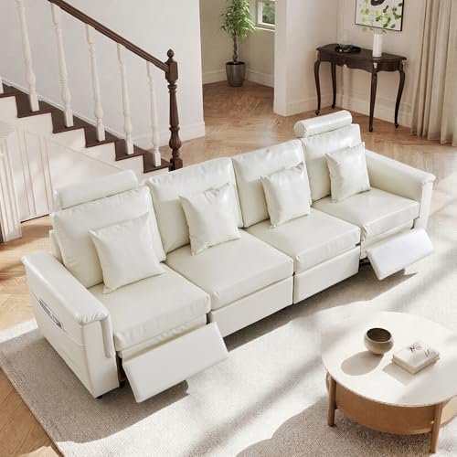 ORRD Modern Faux Leather Sofa Armrest Backrest - Image 2