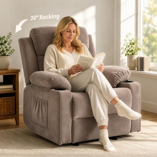 Manual Rocker Recliner Chair for Adults - Image 6