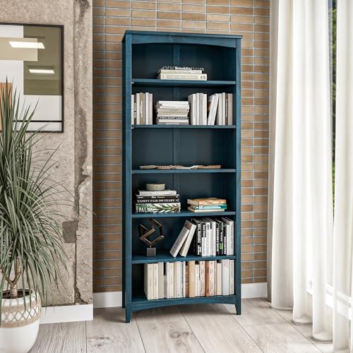 Camaflexi Shaker Style 6 Shelf Bookcase/Solid Wood / 72" High/Adjustable by Camaflexi