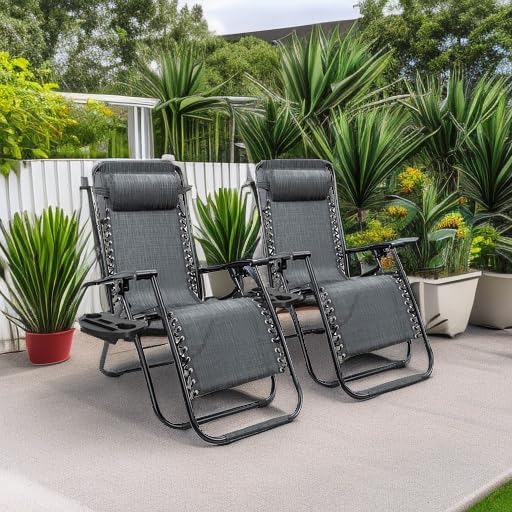 Homall Zero Gravity Chair Adjustable Folding Lawn Lounge Chairs - Image 2