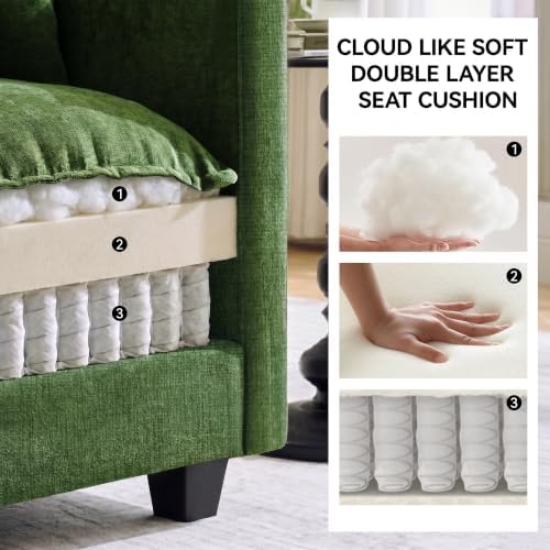 Cloud 2 Pieces Sofa Set, 1+2 Seater Couch, Modern Sofas Sets - Image 3