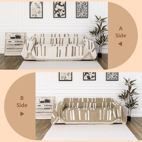 MYSKY HOME Sofa Covers for Sectional, L Shaped Sofa - Image 3