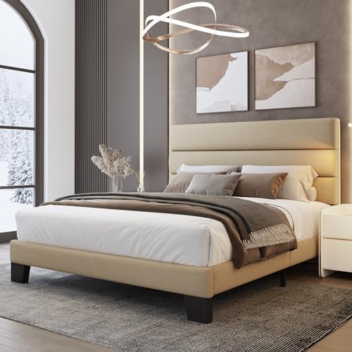 WEEWAY Full Size Fabric Bed Frame by WEEWAY