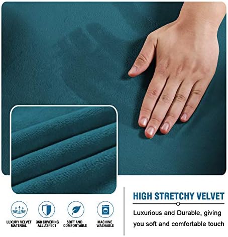 H.VERSAILTEX Real Velvet Futon Cover Armless Sofa Covers Sofa Bed Covers - Image 3