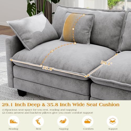 Hanherry Modular Sectional Sofa, Cloud Couch - Image 3