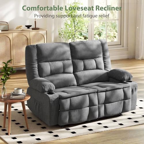 Loveseat Recliner Sofa, Wall Hugger Reclining Loveseat - Image 3