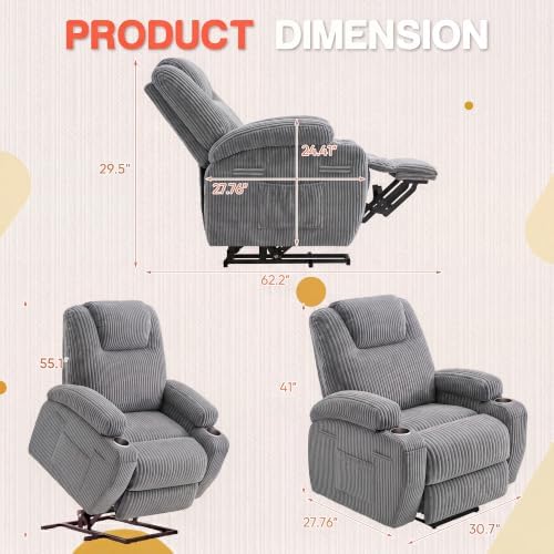 Furmax Power Lift Recliner Chair, Recliner Chair - Image 2
