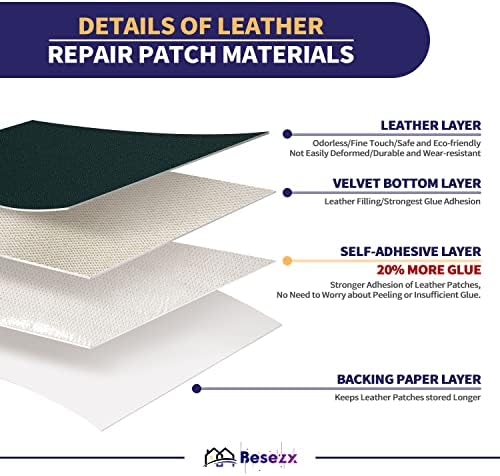 Leather Repair Patch Tape Kit, Self Adhesive Leather Repair - Image 2