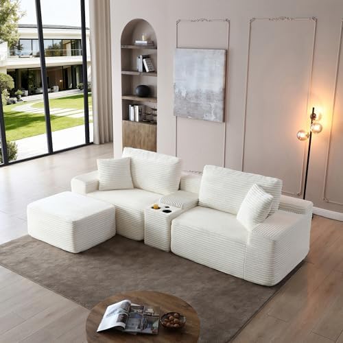 ivoros 111 Inch Modular Sectional Sofa Couch, Oversized Modern Cloud Couch - Image 3