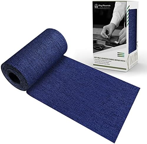 King Mountain Premium Linen Fabric Iron-on Repair Patch, Inside&Outside Fabric by ForABetterHomeLife