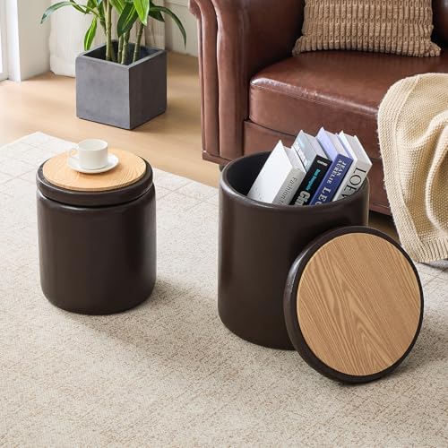 Set of 2 Storage Ottoman, Space Saving Ottoman - Image 6