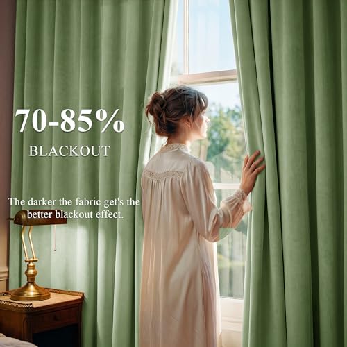 StangH Retro Green Velvet Curtains - Image 3