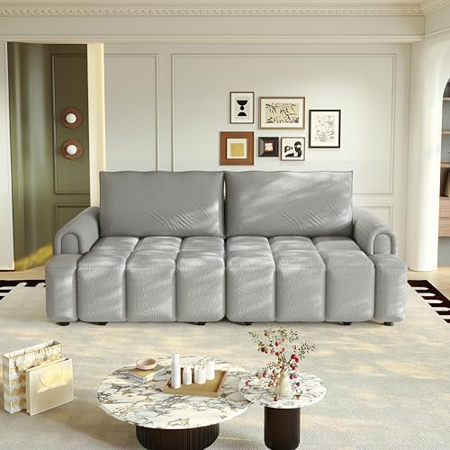 KEIKI 90.2" Convertible Sleeper Sofa Bed, 3-in-1 Pull-Out Couch - Image 3
