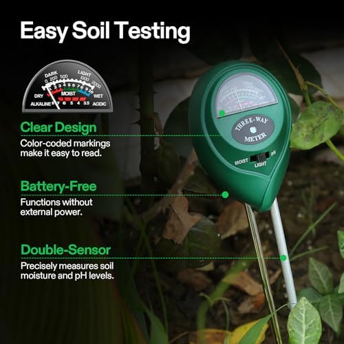 VIVOSUN Digital pH Meter, 3-in-1 TDS/EC/Temperature Meter, 3-in-1 Soil - Image 6