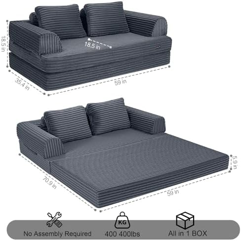 COMAX Convertible Futon Sofa Bed - Image 2