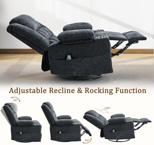 Korser 360° Swivel Rocker Recliner - Image 5