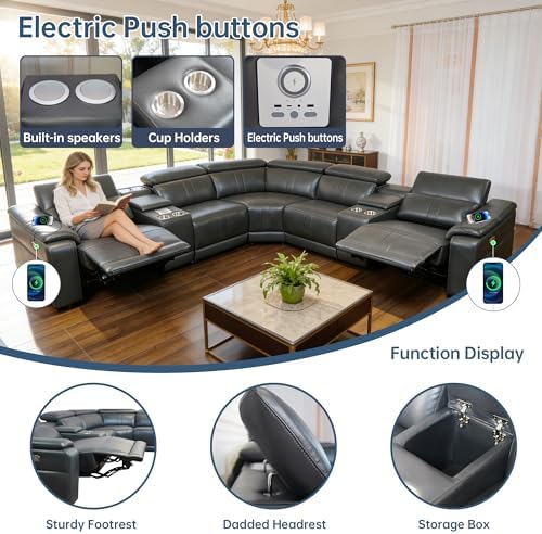 Power Recliner Sectional Sofa - Image 3