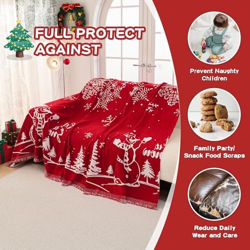 MEETSKY Christmas Sofa Cover Couch Covers - Image 2