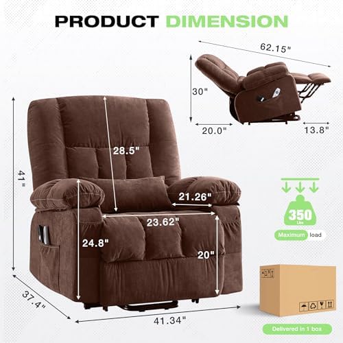 BOSMILLER Power Lift Recliner Chair - Image 2