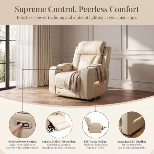 Power Reclining Leather Sectional Sofa - Image 4