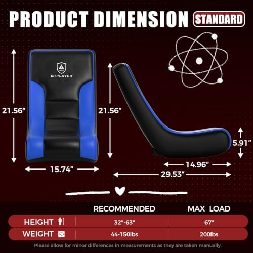 GTPLAYER Floor Rocker Gaming Chair – Adjustable Angle Limiter, Ultra - Image 3