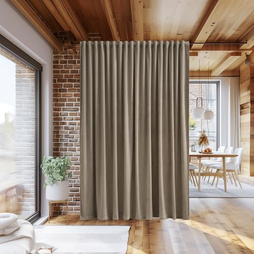 StangH Camel Beige Sliding Door Curtains - Image 4