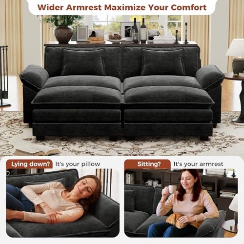 CDCASA 86" Modular Sectional Sofa, Comfy Cloud Couch - Image 6