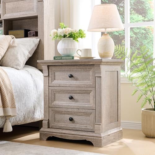Farmhouse 26"H Night Stand Set of 2, 23.6"W End Table - Image 2