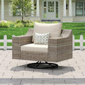 LUXOAK 360° Outdoor Rocking Chair, Patio Swivel Rocker by LUXOAKAddMoreStyletoHome