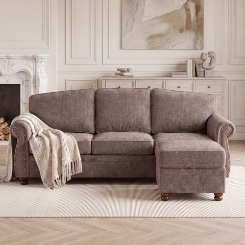 Traditional Chenille Couch Sofas - Image 4