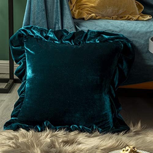 GLORY SEASON Velvet Throw Pillow Cover Soft Decorative Luxurious Solid Square - Image 2