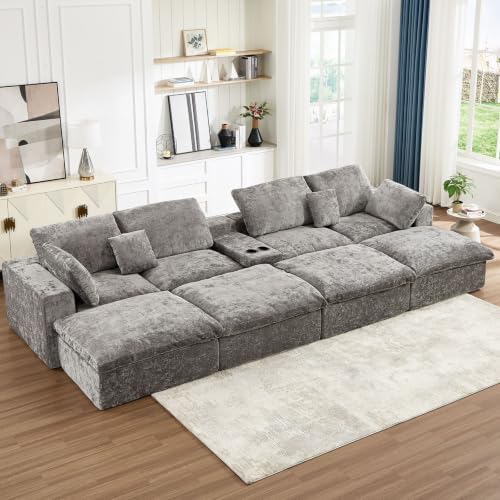 167.5" Oversized Boneless Sleeper Couch by fanzutuz