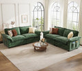 89 Inch Modular Sectional Couches, 4 Seater Sectional Cloud Sofa by KKLHome