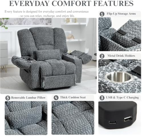 Heavy Duty 500 lbs Power Lift Recliner - Image 5