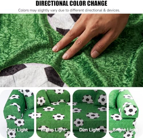 79" World Cup Soccer Sofa Bed, Foldable Sleeper Futon Floor Sofa - Image 7