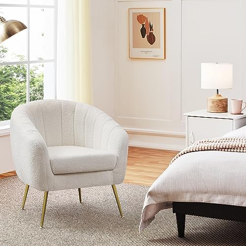 Yaheetech Barrel Accent Chair, Modern Cozy Vanity Chair by Yaheetech
