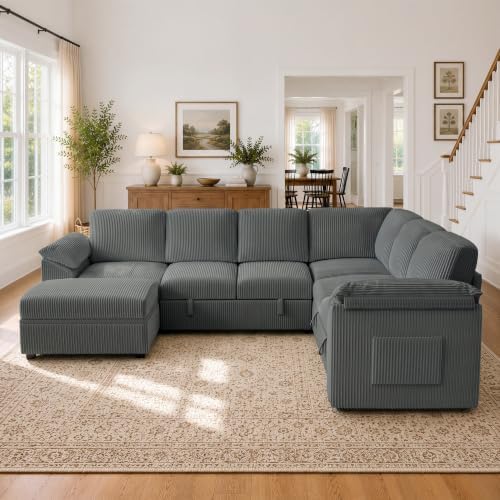 Xbrigh 108" Modular Sectional Sleeper Sofa - Image 2