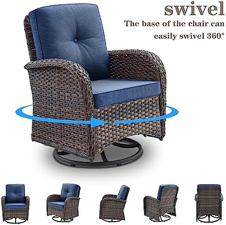 Belord 6 Piece Patio Conversation Sets - Image 4