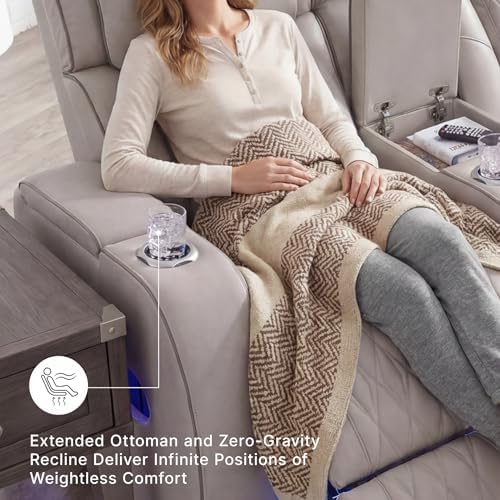 Signature Design by Ashley Power Reclining Loveseat - Image 5