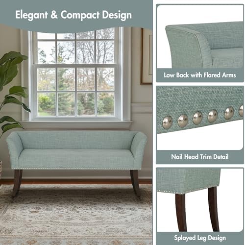 Madison Park Accent Bench for Living Room, Upholstered - Image 4