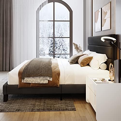 WEEWAY King Size Velvet Bed Frame - Image 4