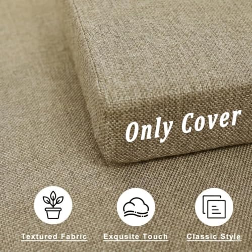 Reversible Linen Chair Cushion Covers - Image 2