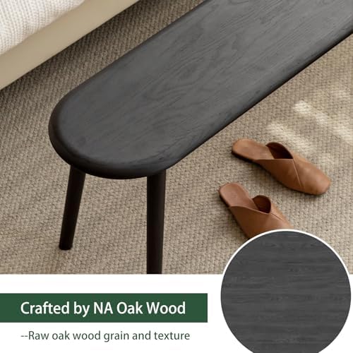 100% Solid Oak Dining Bench, Wood Bench - Image 6
