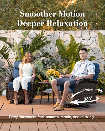 Belord Upgraded 6“ Cushion Luxury 10 Piece Patio Furniture Set - Image 3