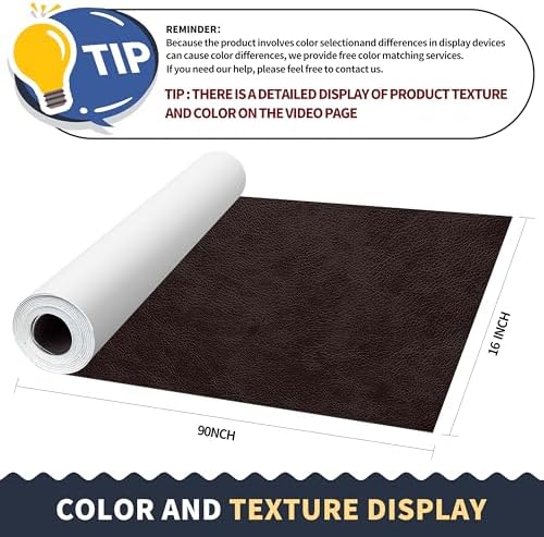 ONine Leather Repair Patch，Leather Repair Tape, 16 x 90 inches Leather Repair - Image 2
