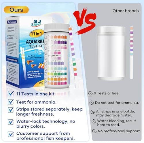11 in 1 - Aquarium Test Strips | 950 Tests - 150 Strips | Fish Tank Aquariums - Image 6
