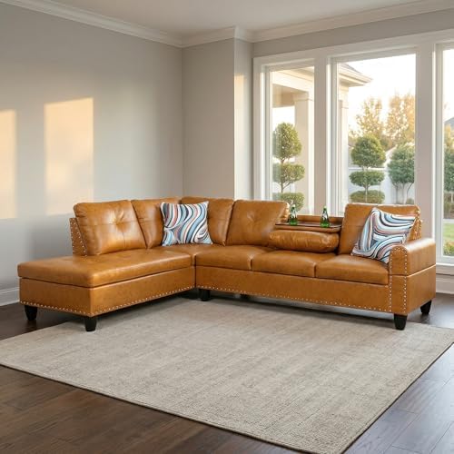 L-Shaped Sectional Sofa, Modern 4-Seat Couch - Image 4