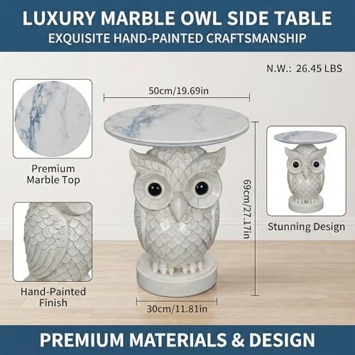 OWL Statue End Table - Image 2