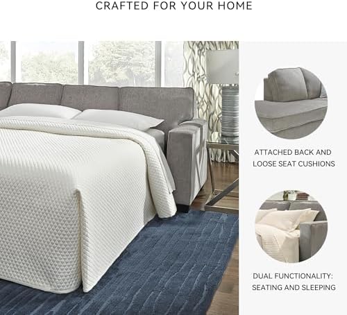 Signature Design by Ashley 2-Piece L-Shape Sleeper Sectional - Image 5